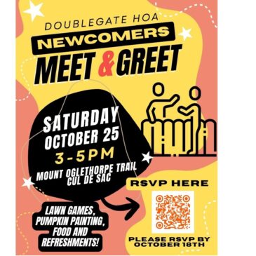 2025 Newcomer Meet & Greet is Saturday, October 25th
